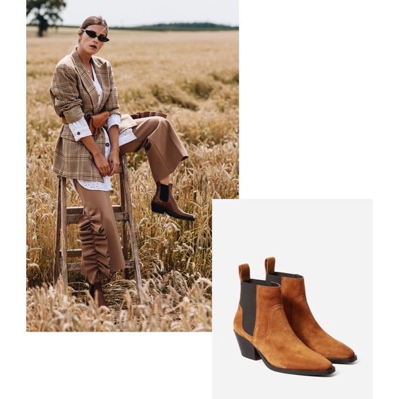 EVERLANE cowboy suede boots - Picture 5 of 8